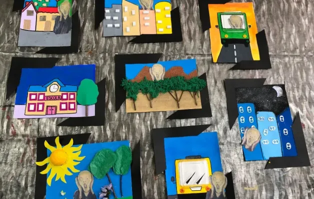 Exposição usa arte para mostrar experiências e sentimentos de alunos da APAE Serra