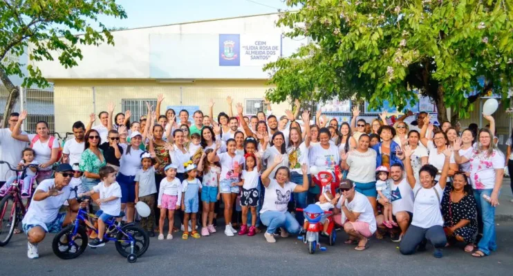 Famílias do Interlagos se reúnem em caminhada e passeio ciclístico pela paz