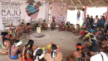 Festival Caju de Leitores começa com celebração ancestral na Aldeia Xandó