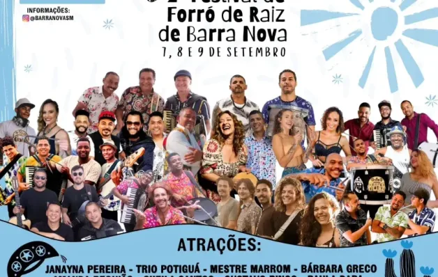 Festival de forro raiz de Barra Nova, norte promete encantar com musica e paisagens deslumbrantes 