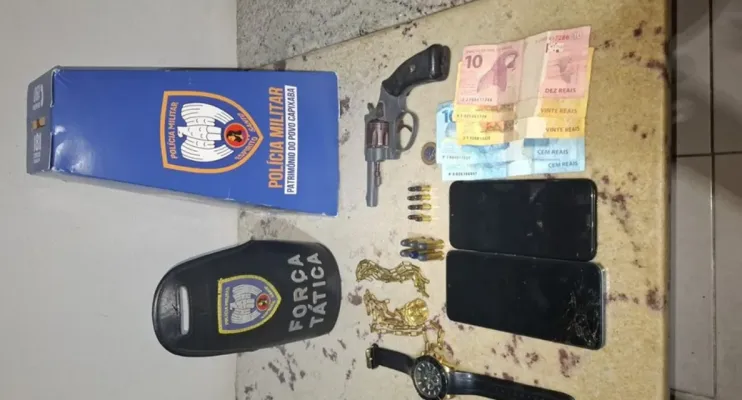 Força Tática apreende revólver após perseguição a motocicleta em Nova Venécia