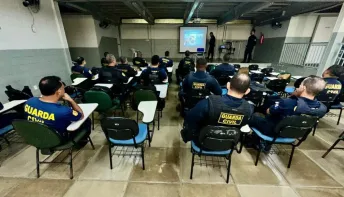 GCM de Linhares passa por treinamento para atuação em ocorrências dentro de escolas