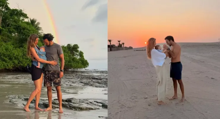 Gisele Bündchen posta fotos raras dos filhos com padrasto e se declara ao marido: 'Você é inspirador'  