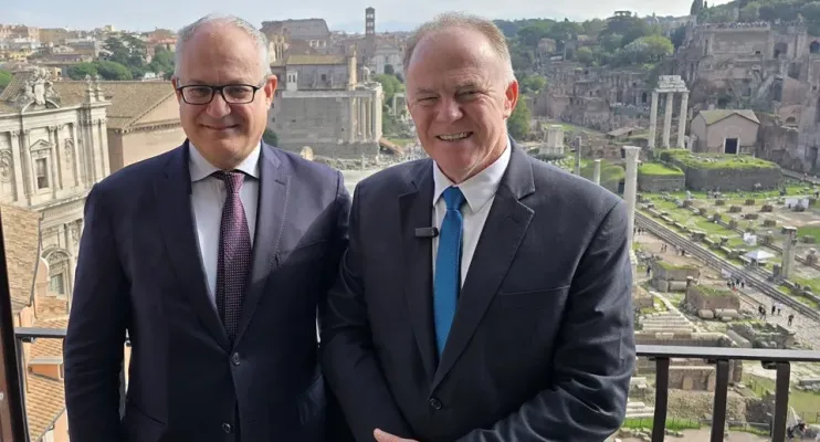 Governador do Espírito Santo se reúne com prefeito de Roma, na Itália