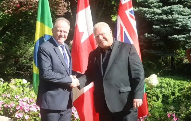 Governador do Espírito Santo se reúne com premiê de Ontário, no Canadá
