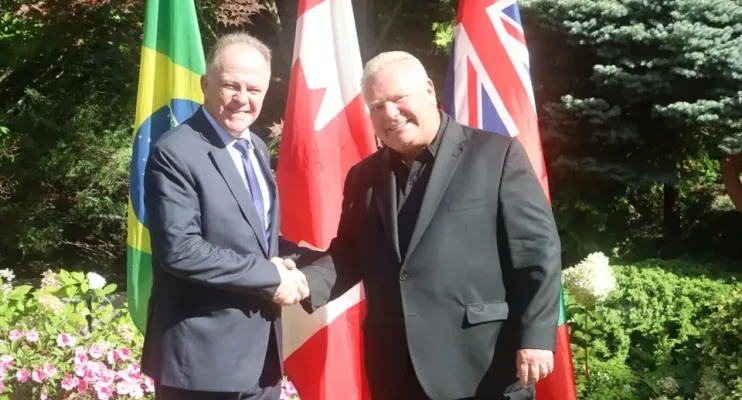 Governador do Espírito Santo se reúne com premiê de Ontário, no Canadá