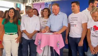 Governador Renato Casagrande assina ordens de serviços em São Gabriel da Palha