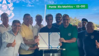 Governador Ricardo Ferraço  e prefeito Marcus Batista  realizam entregas e anúncios em São Mateus 
