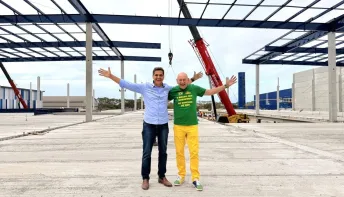 Governador Ricardo Ferraço visita obras da nova Havan em Vila Velha