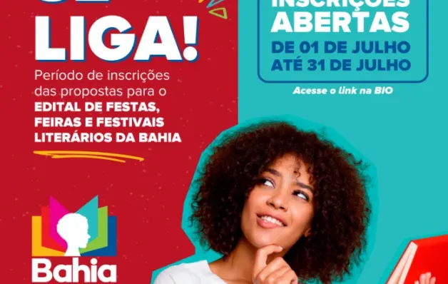 Governo da Bahia abre inscrições para o edital de apoio a Festas, Feiras e Festivais Literários