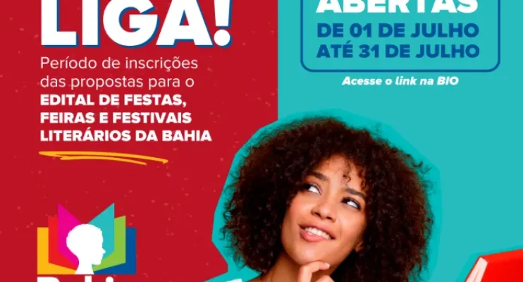 Governo da Bahia abre inscrições para o edital de apoio a Festas, Feiras e Festivais Literários