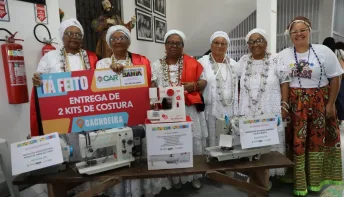 Governo da Bahia apoia empreendedorismo feminino com entrega de kits de costura no Recôncavo