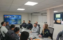 Guarda Civil Municipal de Linhares sedia reunião mensal da AISP no Centro Integrado de Comando e Controle