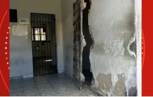 Homem arranca grade de cela de delegacia e foge em São Mateus