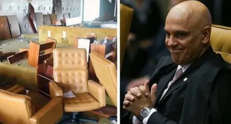 Homem que fez live em cadeira de Moraes no 8/1 é um dos presos pela PF nesta quarta