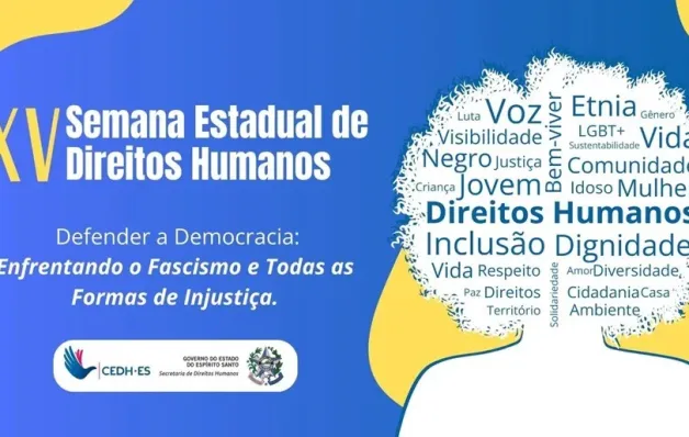 Inscrições abertas para a XV Semana Estadual de Direitos Humanos