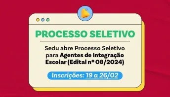 Inscrições abertas para Agentes de Integração Escolar