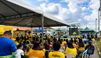 Jogos da Seleção levam centenas de torcedores à Arena Copa em Jaguaré