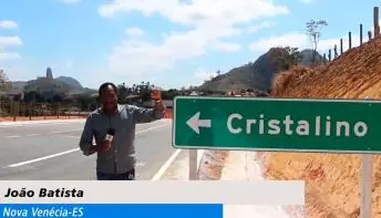 Jornalista João Batista apresenta o desenvolvimento e as belezas natural do distrito de Cristalino em Nova Venécia