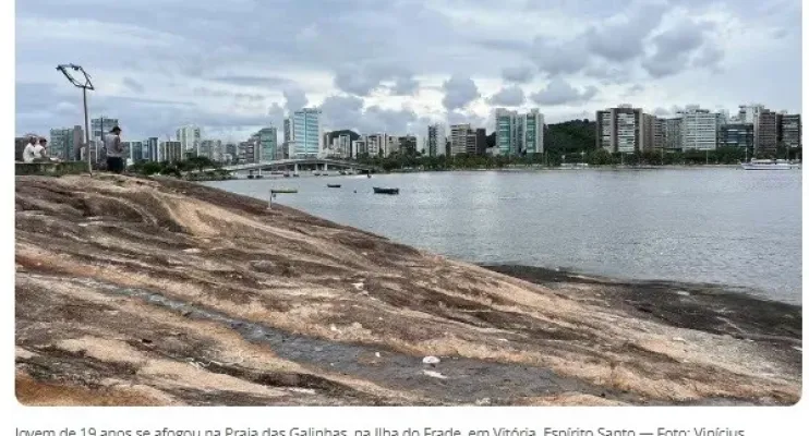  Jovem de 19 anos morre afogado em praia de Vitória