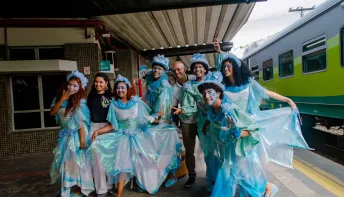 Jovens de Cariacica descobrem o território da ferrovia através do Projeto Viagem Capixaba