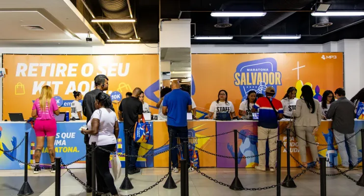 Kits da Maratona Salvador começam a ser entregues no Shopping da Bahia