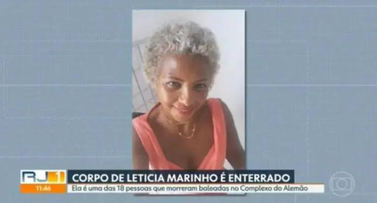 Laudo do IML aponta que mulher morta no Alemão após sair da igreja levou um tiro no peito