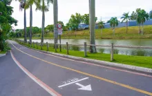 Linha Verde ganha marcação para corridas e caminhadas em Linhares
