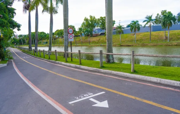 Linha Verde ganha marcação para corridas e caminhadas em Linhares