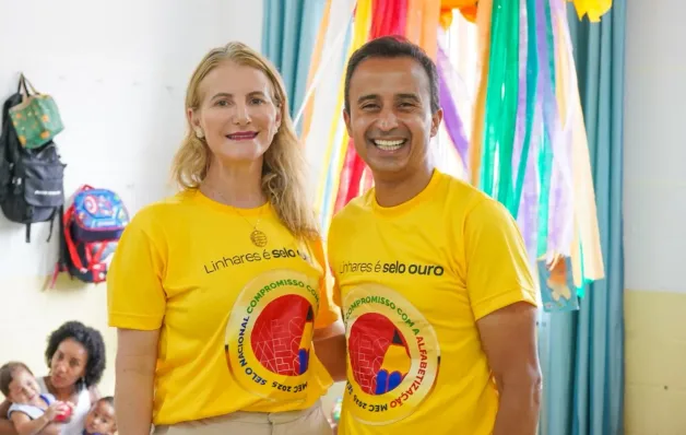 Linhares conquista categoria ouro no Selo Nacional Compromisso com a Alfabetização do MEC