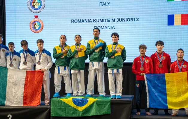 Linhares é ouro no karatê: atletas conquistam seis medalhas em Mundial na Eslovênia