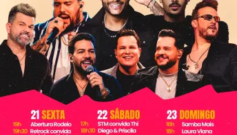 Linhares prepara grande festa pelos 226 anos com Pedro Sampaio, Panda, João Neto & Frederico, Tony Salles e rodeio