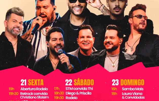 Linhares prepara grande festa pelos 226 anos com Pedro Sampaio, Panda, João Neto & Frederico, Tony Salles e rodeio
