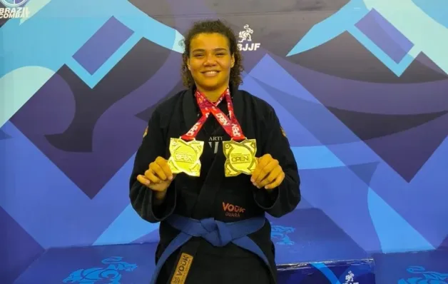 Lutadora capixaba é campeã de torneio internacional de jiu-jitsu no Rio de Janeiro