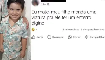 Mãe mata filho autista e faz post nas redes sociais: "manda uma viatura"