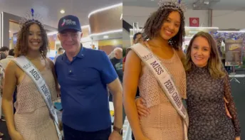 Miss Pedro Canário participa da Feira dos Municípios 2025