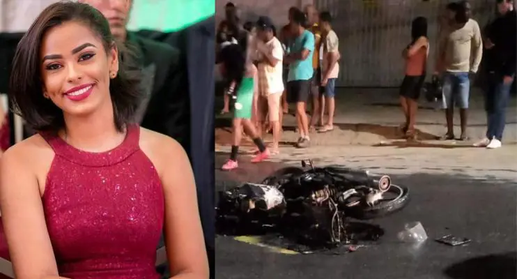 Morre em Teixeira de Freitas Akenne Beatriz de 20 anos ao tentar desvia de veículo, e bater de frete com caminhonete
