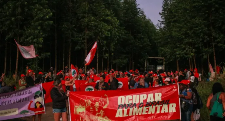 MST ocupa área da Suzano em Aracruz; empresa promete medidas judiciais