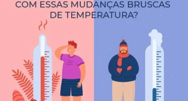 Mudanças bruscas de temperatura