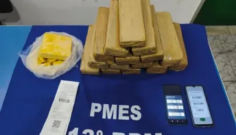 Mulher é presa em São Mateus no ônibus da Águia Branca com maconha e cocaína 