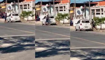 Mulher quebra carro com machado após descobrir traição do marido em Linhares