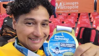 Nadadora paralímpica Patrícia Pereira conquista prata no World Series de natação na França