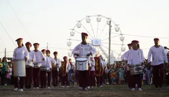 No aniversario da cidade, bandas escolares brilham na exposama 