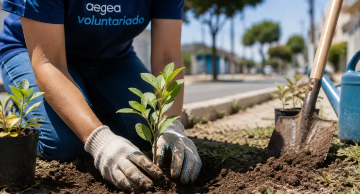No Dia Nacional do Voluntariado, ação mobiliza colaboradores para plantio de mudas em Vila Velha