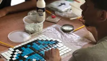 Projovem arte do mosaico como recurso para incentivar a criatividade
