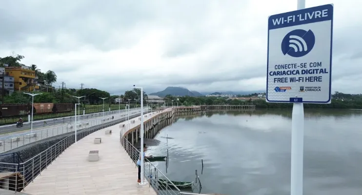 Nova Orla em Cariacica possui seis pontos de wi-fi de acesso gratuito