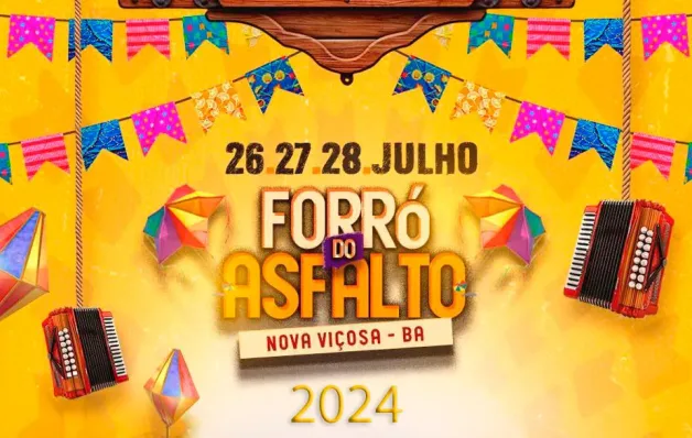 Nova Viçosa na Bahia, vai sediar a 15ª edição do tradicional Forró do Asfalto
