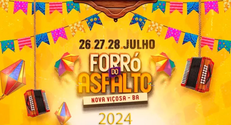 Nova Viçosa na Bahia, vai sediar a 15ª edição do tradicional Forró do Asfalto