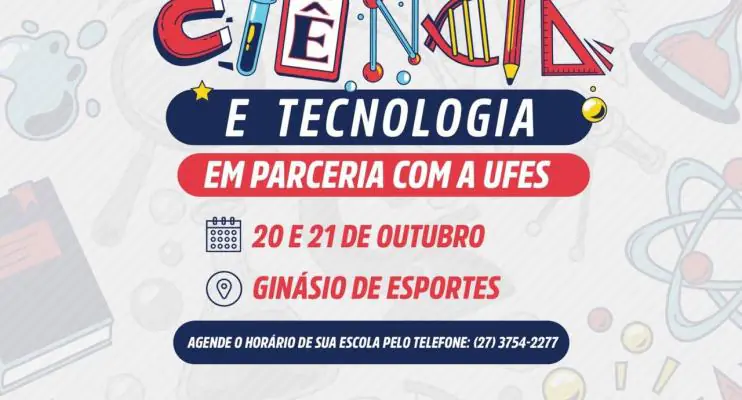 O município de Montanha participará da 1ª Feira Municipal de Ciência e Tecnologia