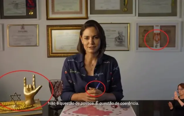 Objetos ao redor de Michelle Bolsonaro em vídeo chamam atenção e geram interpretações nas redes sociais